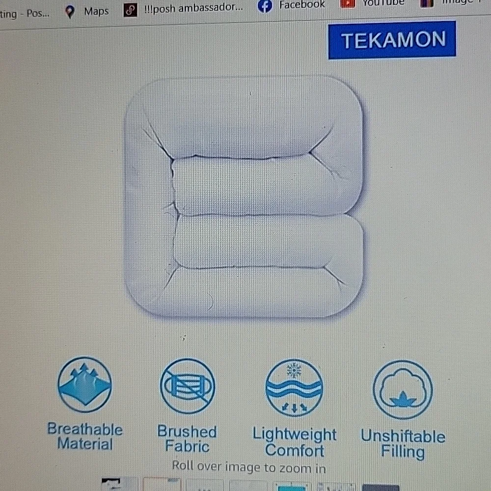 TEKAMON All Season King 3 pc Duvet Cover Set Navy blue premium microfiber New …